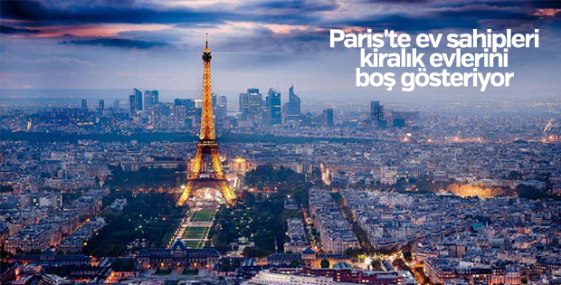 Paris’te ev sahipleri kiralık evlerini boş gösteriyor