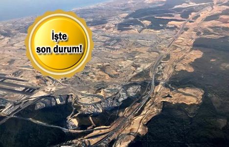 3. havalimanı inşaatında son durum! Havadan görüntülendi