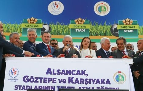 Alsancak, Göztepe ve Karşıyaka Stadlarının temeli atıldı