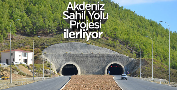 Akdeniz Sahil Yolu Projesi ilerliyor