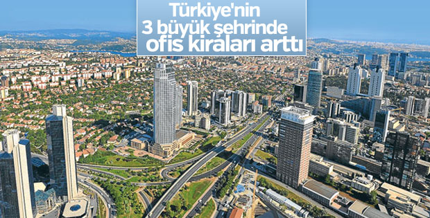 İstanbul, Ankara ve İzmir’de ofis kiraları arttı